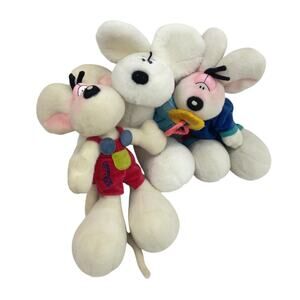 Preowned LOT Diddl Diddlina Mouse Mice Character Plush Dolls Stuffed Animals Toy